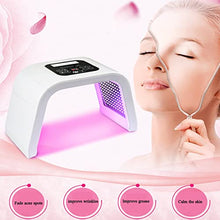 Load image into Gallery viewer, RUTILY 7 Color LED Light Therapy PDT LED Face Mask Photon Lamp Facial Body Therapy Device Foldable Skin Care Beauty Device Remover Anti-wrinkle with Protection Eye Mask for Home
