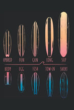 Load image into Gallery viewer, Surfer Portfolio Surfboards: Notebook For Surfer Surfboards Waves Surfing Boy Girl SUP Surf (Ruled Paper, 120 Lined Pages, 6" x 9") Surfboard Notebook For Beach Ocean &amp; Sea Lover
