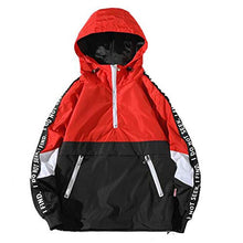 Load image into Gallery viewer, haoricu Men&#39;s Hooded Sweatshirt Autumn Loose Hoodie Plus Size Jacket Men&#39;s Football Basketball Sports Jacket Red

