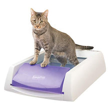 Load image into Gallery viewer, PetSafe PAL00-14242 ScoopFree Original Self-Cleaning Cat Litter Box - Automatic with Disposable Tray and Non-Clumping Crystal Litter - Purple
