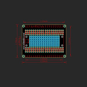 Treedix Compatible with Raspberry PI PICO Breakout Board Flexible PCB Shield Board with Pin Header