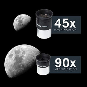 Celestron - AstroMaster 70AZ Telescope - Refractor Telescope - Fully Coated Glass Optics - Adjustable Height Tripod – BONUS Astronomy Software Package