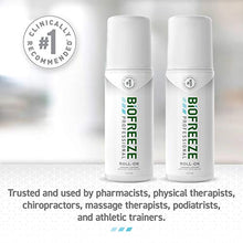 Load image into Gallery viewer, Biofreeze Professional Pain Relief Roll-On, 3 oz. Bottle, Green, Pack of 2
