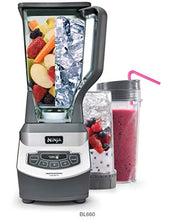 Load image into Gallery viewer, Ninja BL660 Professional Countertop Blender with 1100-Watt Base, 72 Oz Total Crushing Pitcher and (2) 16 Oz Cups for Frozen Drinks and Smoothies, Gray
