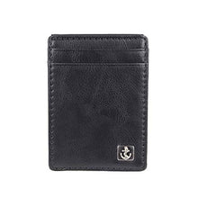 Load image into Gallery viewer, Dockers Men's Front Pocket Wallet, Dark Black, One Size
