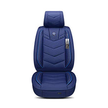 Load image into Gallery viewer, OUTOS Luxury Leather ZFL Auto Car Seat Covers 5 Seats Full Set Universal Fit (Blue)
