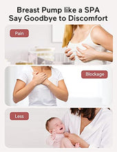 Load image into Gallery viewer, Momcozy S9 Double Wearable Breast Pump, Hands-Free Breast Pump, Portable Electric Breast Pump with 2 Mode &amp; 5 Levels, Painless Breastfeeding Breastpump Can Be Worn in-Bra, 24mm Grey
