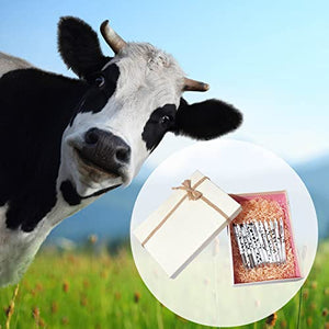 12 Pcs Cute Cow Pen Cartoon Gel Ink Pens with Grip 0.5 mm Black Cow Print Pens Retractable Kawaii Ballpoint Pen for Home Travel Office School Supplies Friends Teachers Students Study Accessories