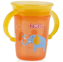 Load image into Gallery viewer, Nuby 1pk No Spill 2-Handle 360 Degree Printed Wonder Cup - Colors May Vary
