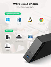 Load image into Gallery viewer, UGREEN External Hard Drive Enclosure for 3.5 2.5 Inch SATA SSD HDD USB 3.0 to SATA III Hard Drive Case with UASP 12V Power Adapter Compatible with WD Seagate Toshiba Samsung Hitachi PS4 Xbox
