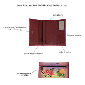 Anna by Anuschka womens 1710 Ladies Wallet, Retro Elephant, One Size US