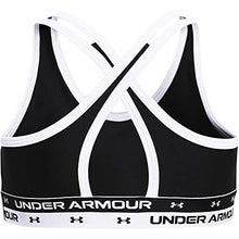 Load image into Gallery viewer, Under Armour Girl's Cross-Back Solid Bra (Big Kids) Black MD (10-12 Big Kids)
