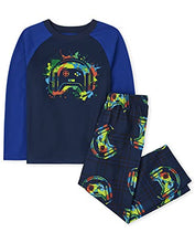 Load image into Gallery viewer, The Children&#39;s Place Single Boys Long Sleeve 2 Piece Pajamas, Game Splat, XX-Large
