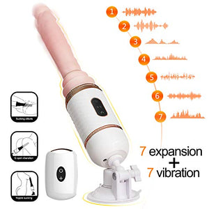 jiooq066 Lifelike Medical Grade Silicone Di-ck with 7 Frequency Vibration for Personal Care, Wand Massager with Heating Function, Portable Size, USB Charging,Waterproof Tshirt