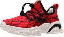Load image into Gallery viewer, BRONAX Big Boys Athletic Shoes Slip On Size 4 Sapatos para Niños Comfortable Lightweight No Lace Gym Running Tennis Sneaker for Big Kids Red

