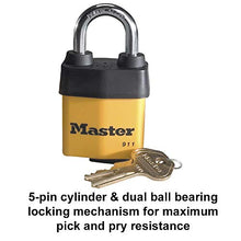 Load image into Gallery viewer, Master Lock 911DPF Heavy Duty Outdoor Padlock with Key, 1 Pack
