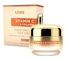 Load image into Gallery viewer, AZURE Vitamin C &amp; Collagen Moisturizing Day Cream - Brightening &amp; Revitalizing | Reduces Fine Lines &amp; Wrinkles | Diminishes Signs of Aging | Made in Korea - 50mL
