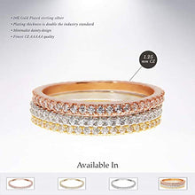 Load image into Gallery viewer, PAVOI AAAAA CZ Sterling Silver Cubic Zirconia Stackable Eternity Ring - 9
