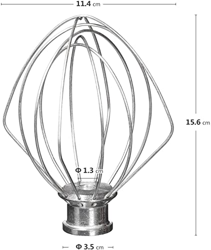 Load image into Gallery viewer, KITCHPOWER K45WW Wire Whip Attachment for Tilt-Head Stand Mixer for KitchenAid Stainless Steel Egg Cream Stirrer, Flour Cake Balloon Whisk
