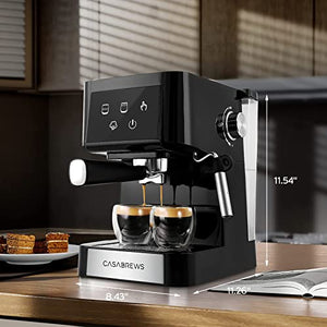20 Bar Espresso Machine, Professional Espresso Maker with Milk Frother Steam Wand, Compact Espresso Coffee Maker and Cappuccino Machine With Touch Screen Panel for Cappuccino or Latte, Gift for Wife