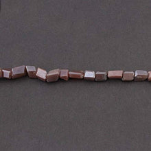 Load image into Gallery viewer, BEADS GEMSTONE 1 Strand Natural Chocolate Moonstone Silver Coated Faceted Nuggets Beads - 9mmx9mm-16mmx7mm 14 Inches Code-HIGH-12655
