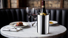 Load image into Gallery viewer, Wine Chiller Bucket, STNTUS Stainless Steel Double Wall White Wine Bottle Cooler Bucket, Insulated Champagne Beer Ice Bucket
