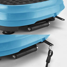 Load image into Gallery viewer, MUCHOO Vibration Plate Fitness Machine Whole Body Workout Platform Machine w/Loop Bands Body Slimmer Weight Loss and Home Training &amp; Exercise Blue
