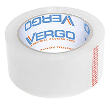 Load image into Gallery viewer, Vergo Industrial Heavy Duty Clear Packing Tape 2.7mil for Moving Packaging Shipping and Office (6 Pack)

