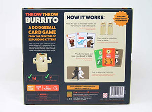 Throw Throw Burrito by Exploding Kittens - A Dodgeball Card Game - Family-Friendly Party Games - Card Games for Adults, Teens & Kids