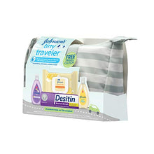 Load image into Gallery viewer, Johnson's Tiny Traveler Baby Gift Set, Baby Bath and Skin Care Essential Products, TSA-Compliant Travel Baby Gift Set, Hypoallergenic &amp; Paraben-Free, 5 Items
