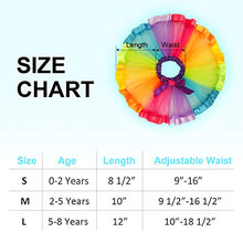 Load image into Gallery viewer, Belababy Girl Skirt Ruffle Tulle Costume Tutu, Rainbow 5-8T
