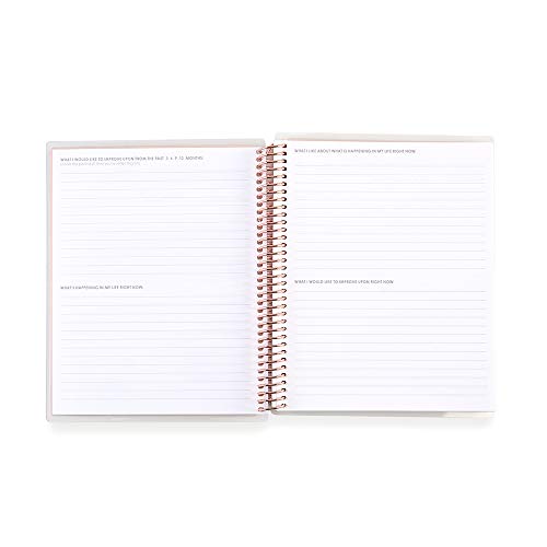 Load image into Gallery viewer, Erin Condren Prompted Vision Journal - Sapphire Interchangeable Cover with Gold Coil. 160 Pages of Planning Potential. Vision Spreads, Lined Pages, Dot Grid Pages, Sketchbook Pages