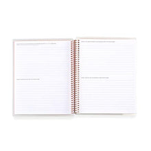Load image into Gallery viewer, Erin Condren Prompted Vision Journal - Sapphire Interchangeable Cover with Gold Coil. 160 Pages of Planning Potential. Vision Spreads, Lined Pages, Dot Grid Pages, Sketchbook Pages
