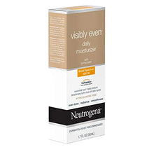 Load image into Gallery viewer, Neutrogena Visibly Even Daily Facial Moisturizer With Broad Spectrum SPF 30 Sunscreen, Face Lotion with Soy for Skin Discoloration, Dark Spots &amp; Even Skin Tone, Hypoallergenic, 1.7 fl. Oz
