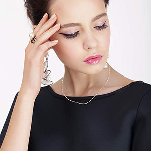 10K Solid Gold 2.0MM Diamond Cut Mirror Chain Necklace - 14"-30"- Multiple colors (White, 20)