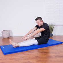 Load image into Gallery viewer, ProsourceFit Tri-Fold Folding Exercise Mat - Blue
