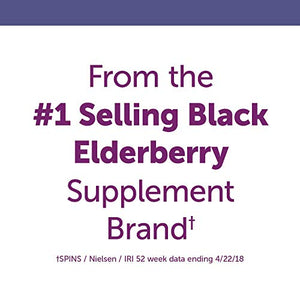 Nature's Way Original Sambucus Elderberry Lozenges with Vitamin C, Gluten Free, Vegetarian, 30 Count