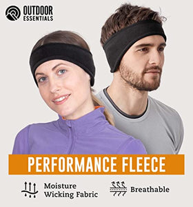 Ear Warmer Headband - Winter Fleece Running Ear Band Covers for Cold Weather - Warm & Cozy Ear Muffs for Cycling & Sports