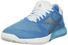 Load image into Gallery viewer, Reebok Women's Nano 9 Cross Trainer, White/Cyan/Silver, 5 M US
