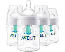 Load image into Gallery viewer, Philips Avent Anti-colic Baby Bottle with AirFree vent 4 Oz 4pk, SCF400/44
