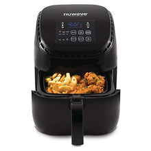 Load image into Gallery viewer, NUWAVE BRIO 3-Quart Digital Air Fryer cooking package with one-touch digital controls, 6 easy presets, precise temperature control, recipe book, wattage control, and advanced functions like PREHEAT and REHEAT
