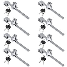 Load image into Gallery viewer, Sliding Glass Door Ratchet Lock Showcase Lock Glass Display Case Lock 8 Pack Keyed Alike
