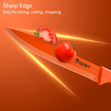 Load image into Gallery viewer, Mogaguo 14 Piece Rainbow Professional kitchen knife Set, Sharp Knife Set for Cutting Meat, Kitchen Knife Set with Sheath Covers
