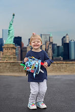 Load image into Gallery viewer, City Baby Crinkle &amp; Teething Tag Square Tummy Time Stroller Toy 8x8 inch (New York City)
