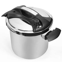 Load image into Gallery viewer, Barton 10.5 Quart Pressure Cooker Stovetop With Easy-Lock Lid Commercial 18/8- Stainless Steel Instant Fast Cooking with Recipes Book
