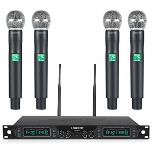 Phenyx Pro UHF Wireless Handheld Microphone System PTU-5000A Bundle with The Customizable Large Size Carrying Case