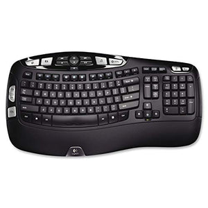 Logitech MX Ergo Wireless Trackball Mouse – Adjustable Ergonomic Design (Bluetooth or USB), Graphite & K350 2.4Ghz Wireless Keyboard