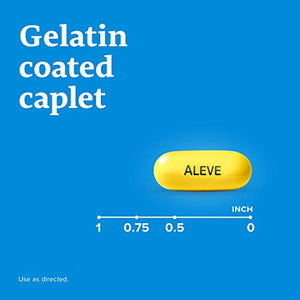 Aleve Arthritis Gelcap, Fast Acting All Day Pain Relief for Headaches, Muscle Aches, and Fever Reduction, Naproxen Sodium Gelcaps, 220 mg, Yellow, 160 Count