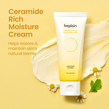 Load image into Gallery viewer, beplain Ceramide skin barrier cream (2.02 fl oz / 60ml) | Chamomile Intense Moisturizing Facial Cream | Daily soothing &amp; nourishing treatment for sensitive skin | Korean skin care
