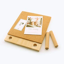 Load image into Gallery viewer, Trycooling Bulletin Board/Cork Board on The Desktop-Small Mini Hanging Tack Message Memo Picture Board for Home Office School

